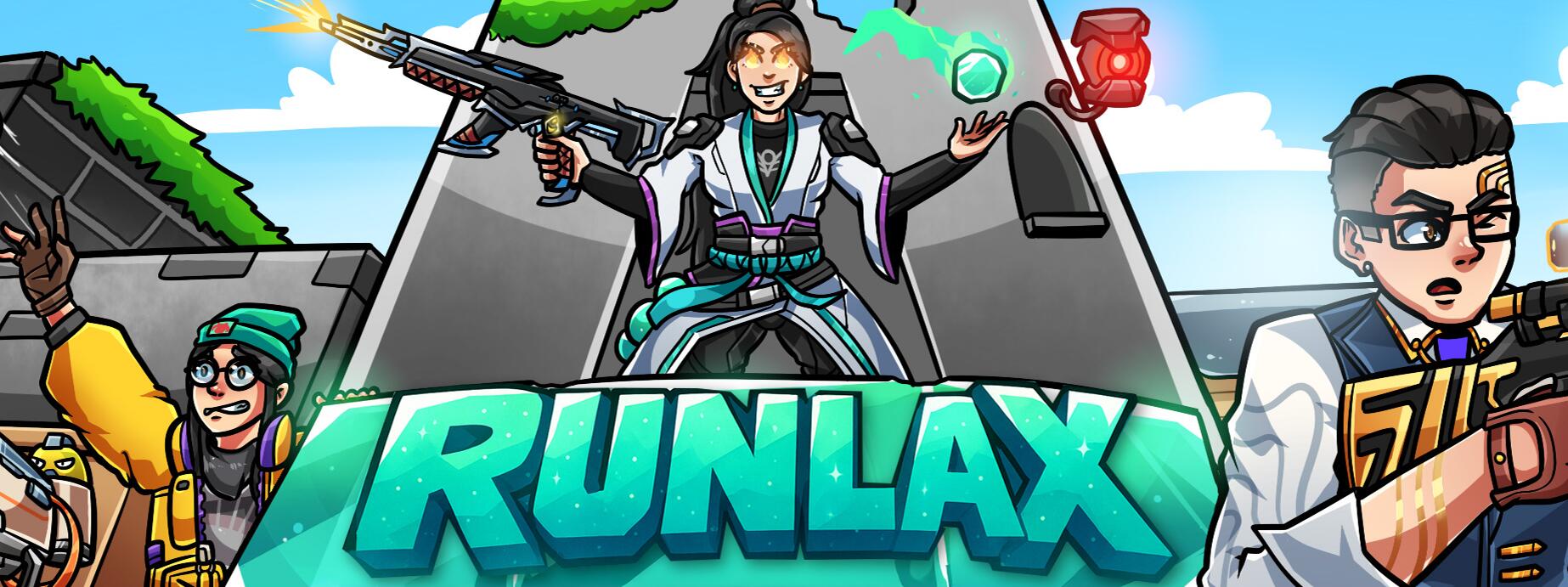 Discovery splash banner for Runlax HQ Discord server