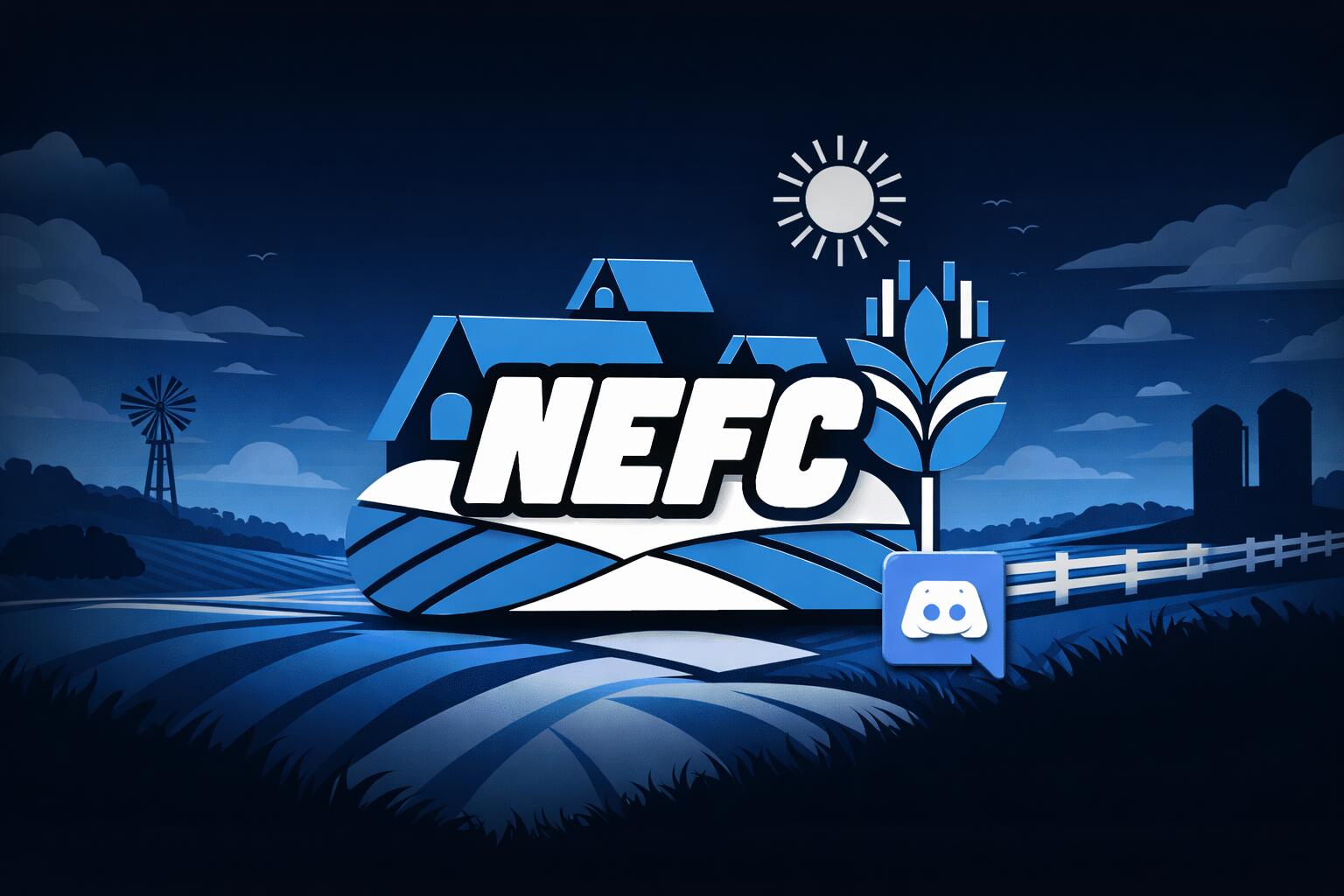 Discovery splash banner for North East Farming Community Discord server