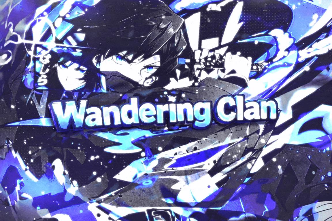 Discovery splash banner for Wandering Clan Discord server
