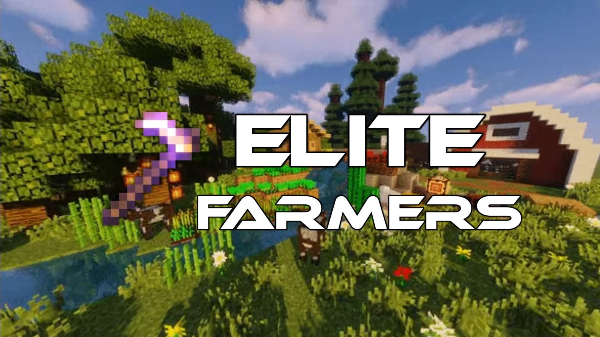 Discovery splash banner for Elite Skyblock Farmers Discord server