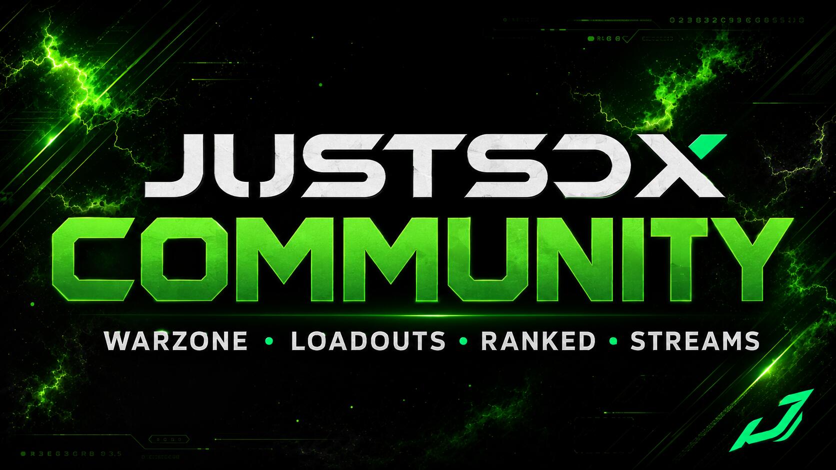 Discovery splash banner for JUSTs Squad Discord server