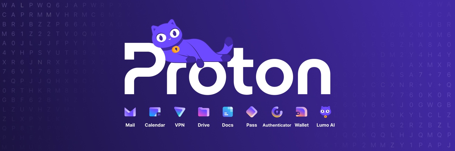 Discovery splash banner for Proton Discord server