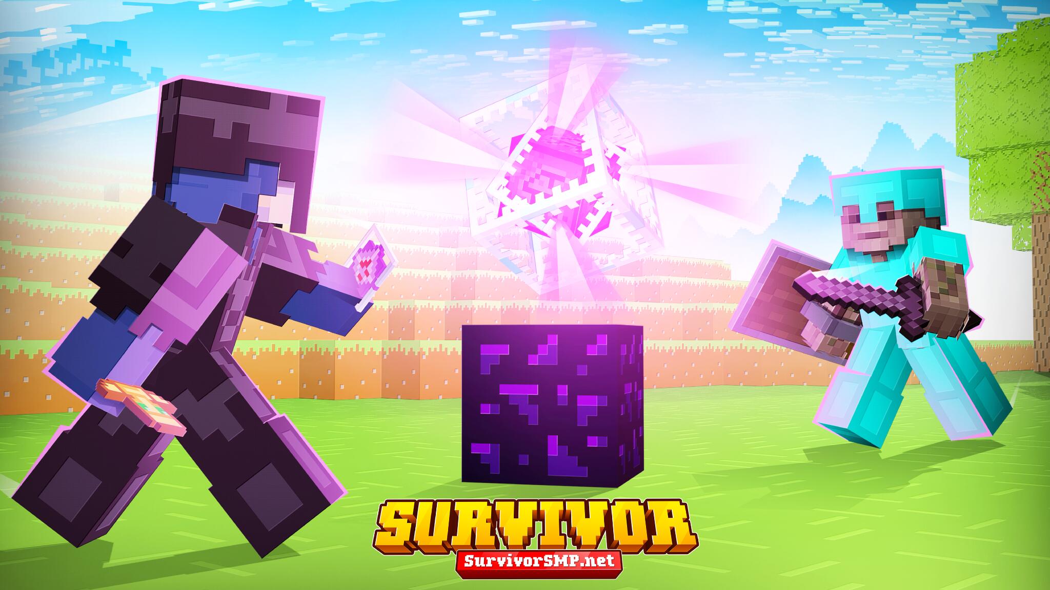 Discovery splash banner for SurvivorSMP Network Discord server