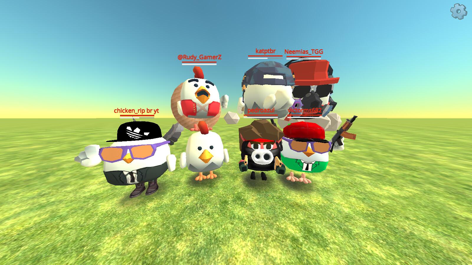 Discovery splash banner for Vila do Pedro Chicken Gun⚽ #1300 Discord server