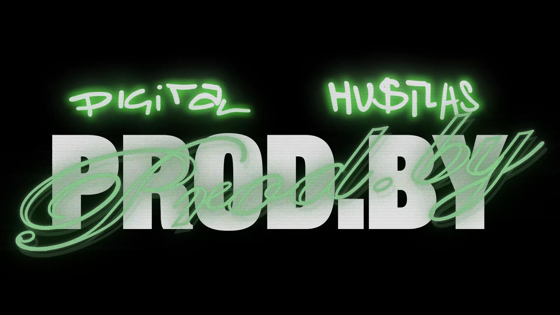Discovery splash banner for Digital Hustlas | Prod.by Discord server