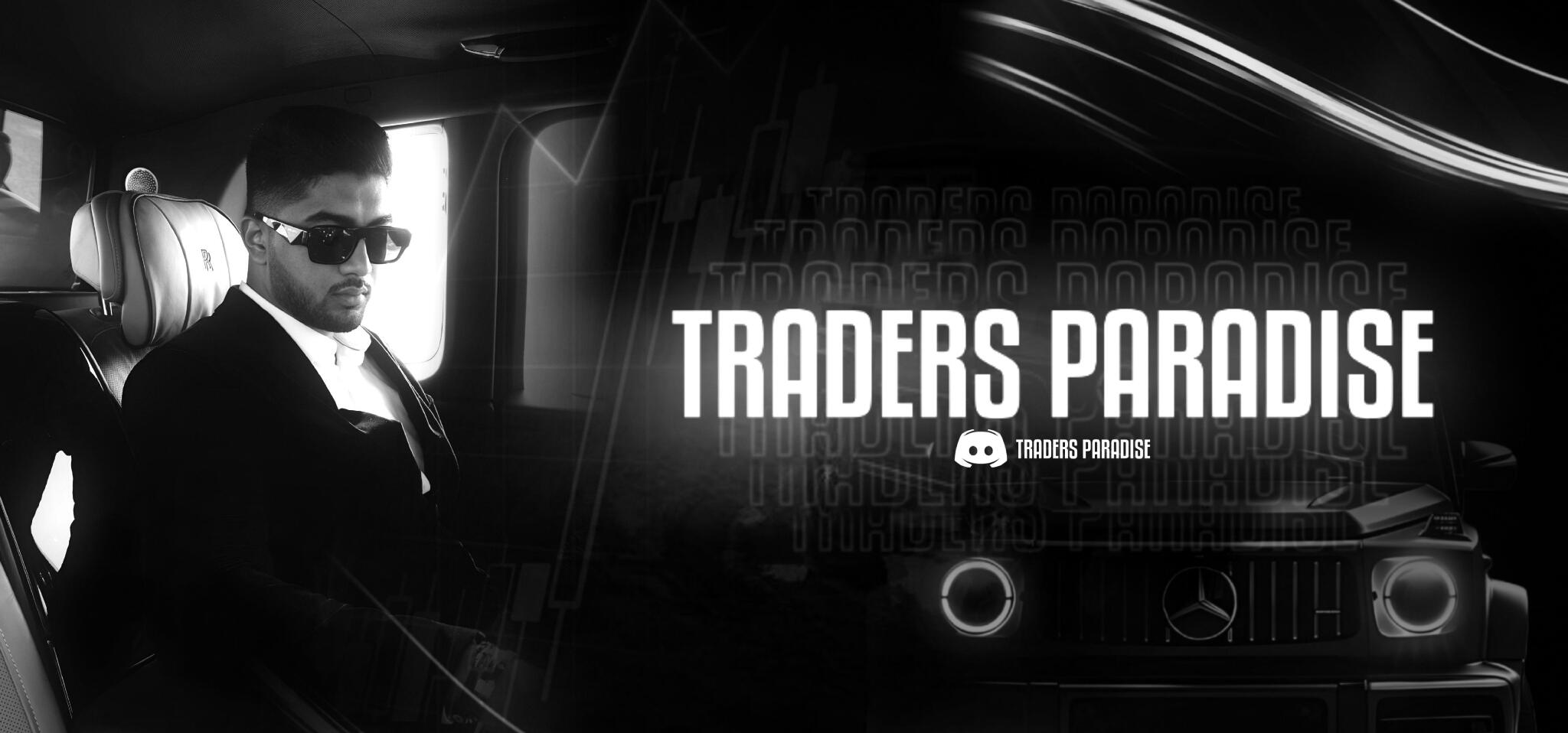 Discovery splash banner for Traders Paradise Discord server