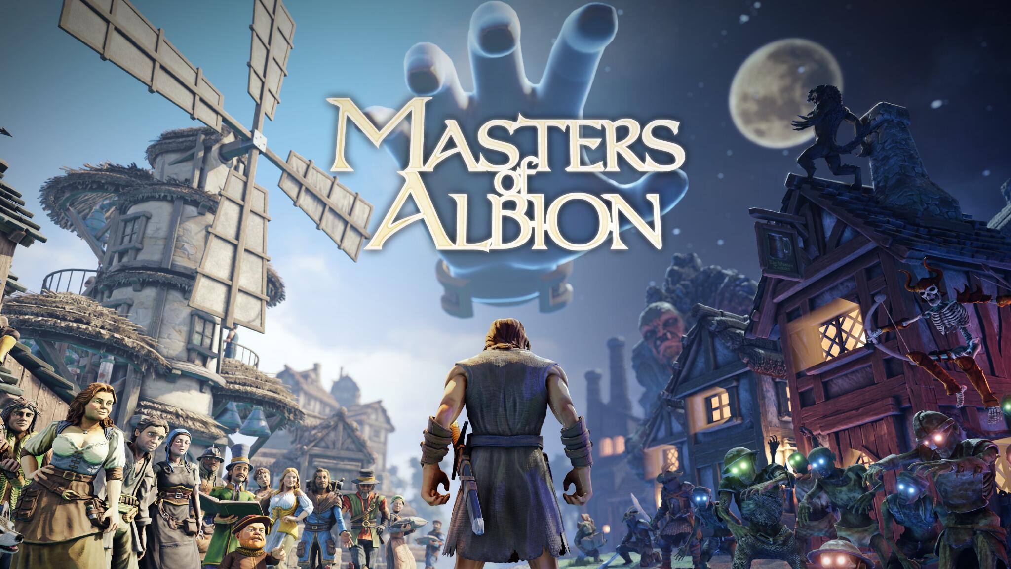 Discovery splash banner for Masters of Albion Discord server