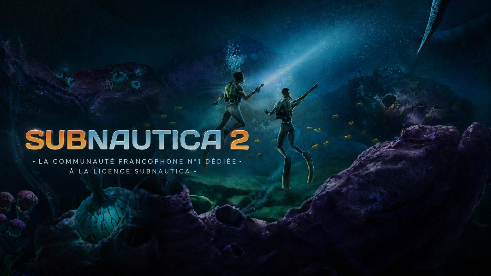 Discovery splash banner for Subnautica FR Discord server