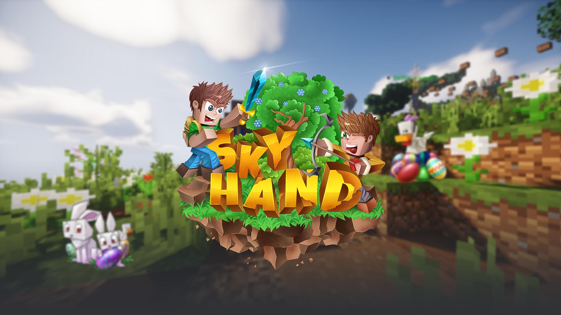 Discovery splash banner for SkyHand | PLAY.SKYHAND.FR Discord server