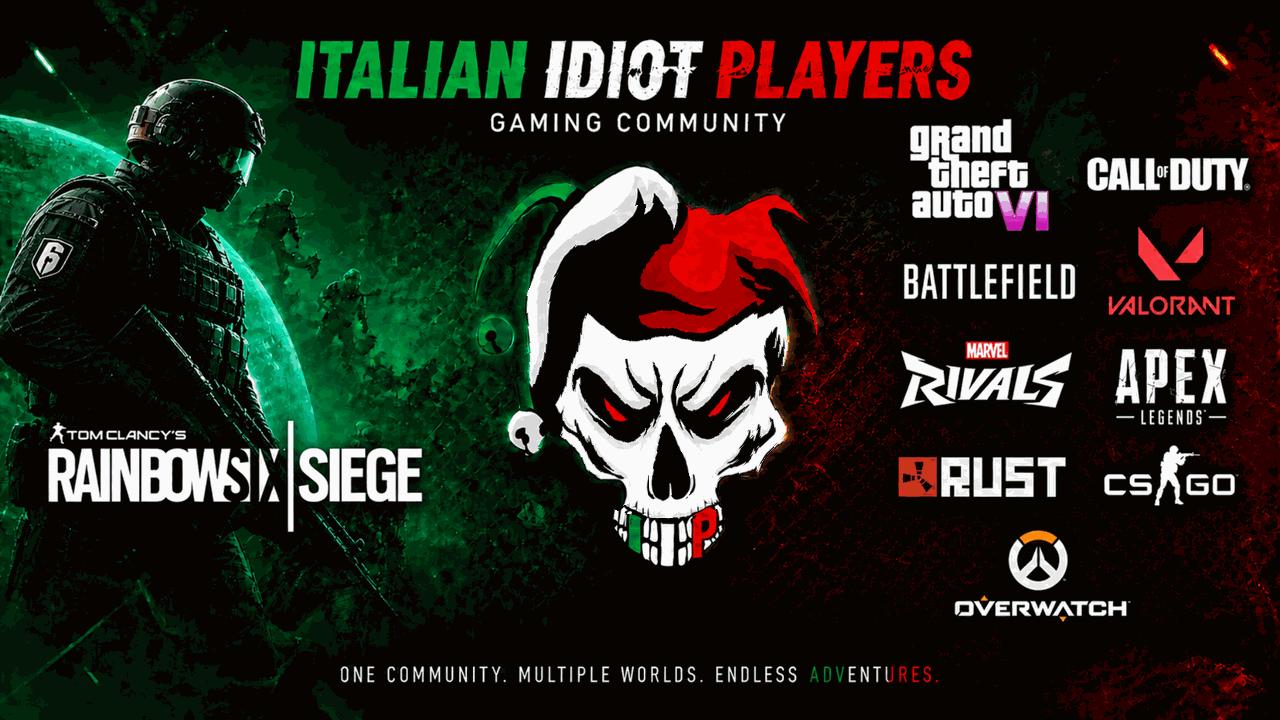 Discovery splash banner for | IIP | R6 - GTA6 - COD - BF - Valorant - Marvel Rivals - Star Citizen - Overwatch - Rust - 7D Discord server