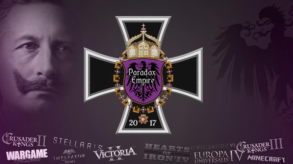 Discovery splash banner for Paradox Empire Discord server