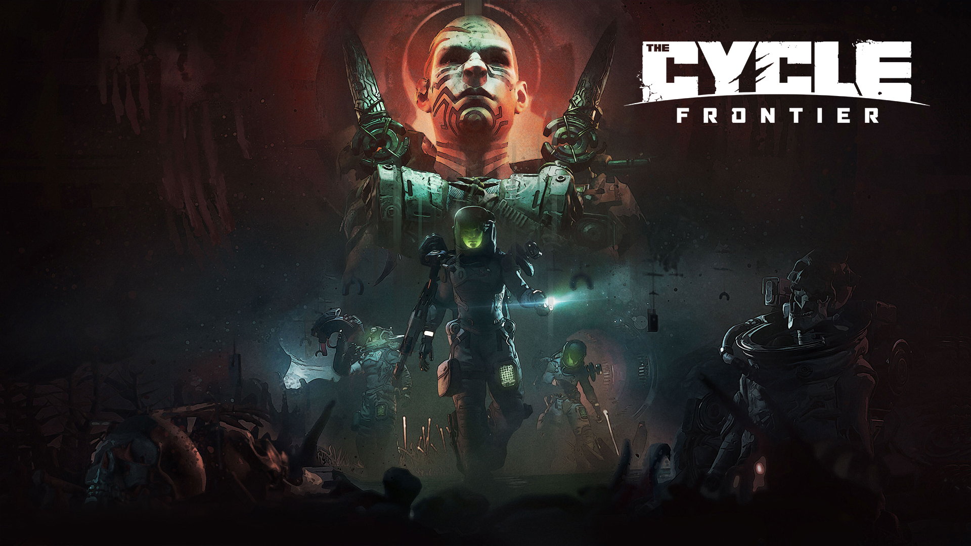 Discovery splash banner for The Cycle: Frontier Discord server