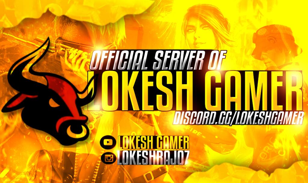 Discovery splash banner for LOKESH GAMER Discord server