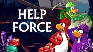 Discovery splash banner for The Help Force Discord server