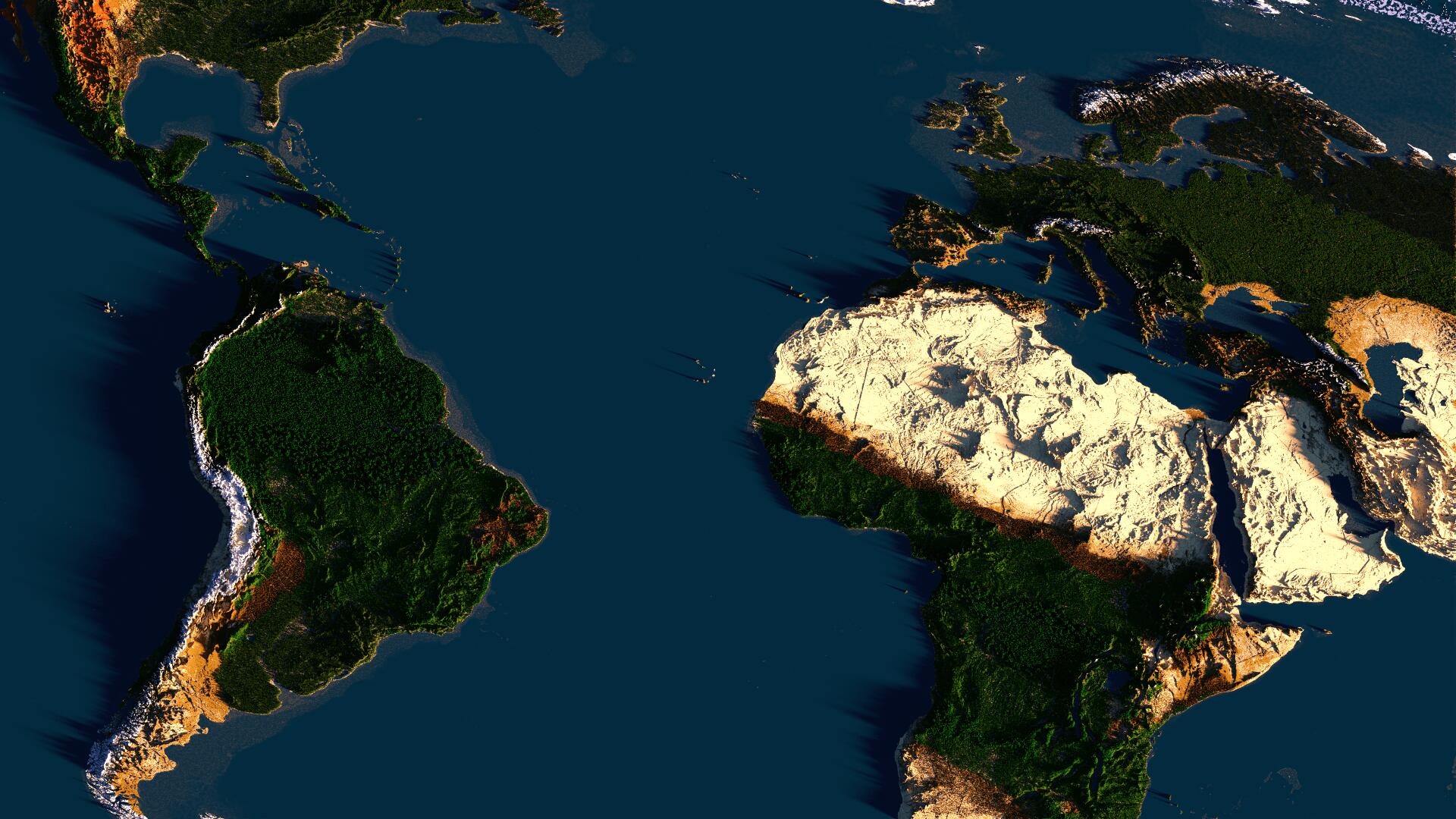 Discovery splash banner for Minecraft Earth Map Discord server