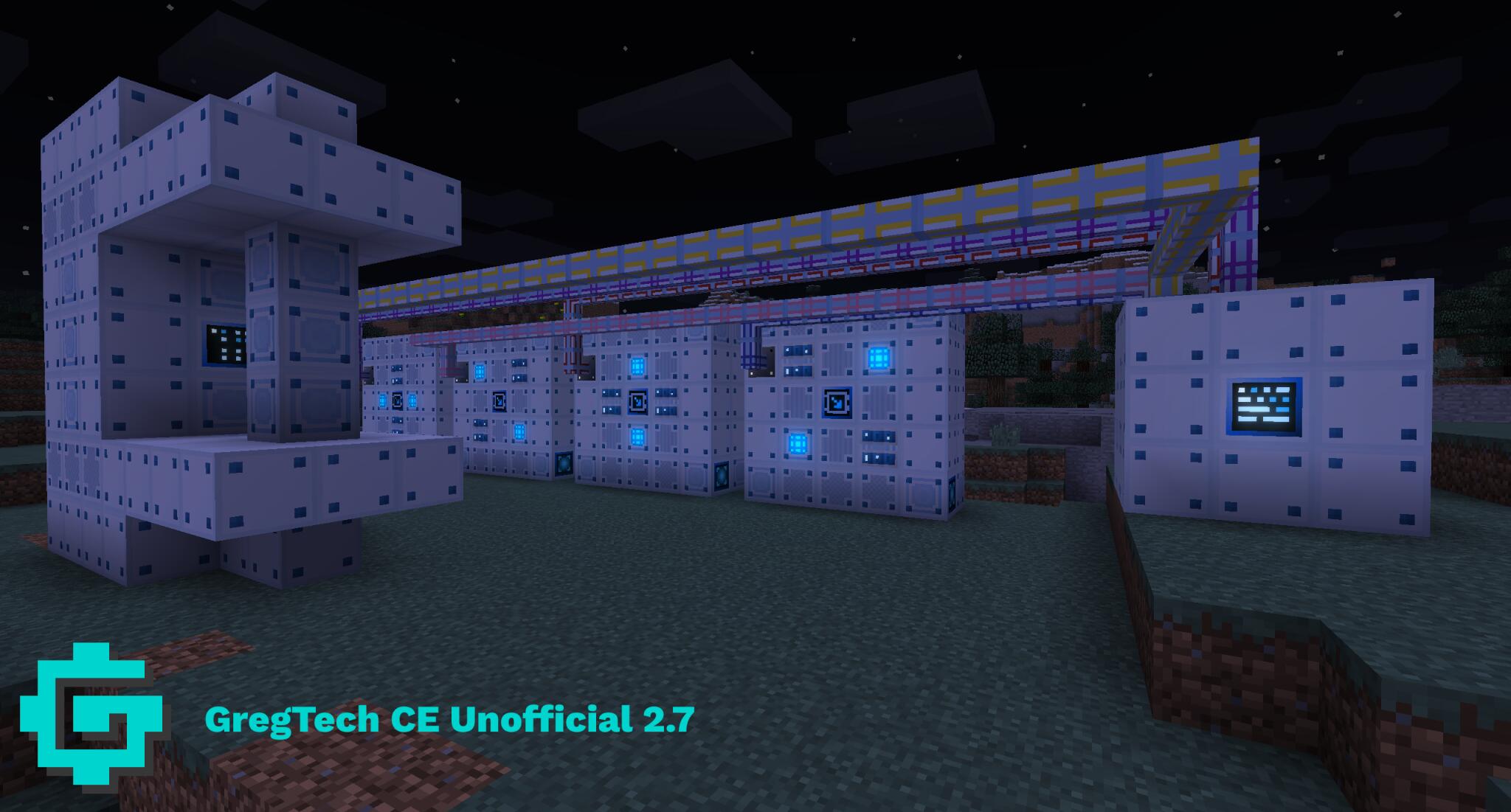 Discovery splash banner for GregTech CE Unofficial Discord server