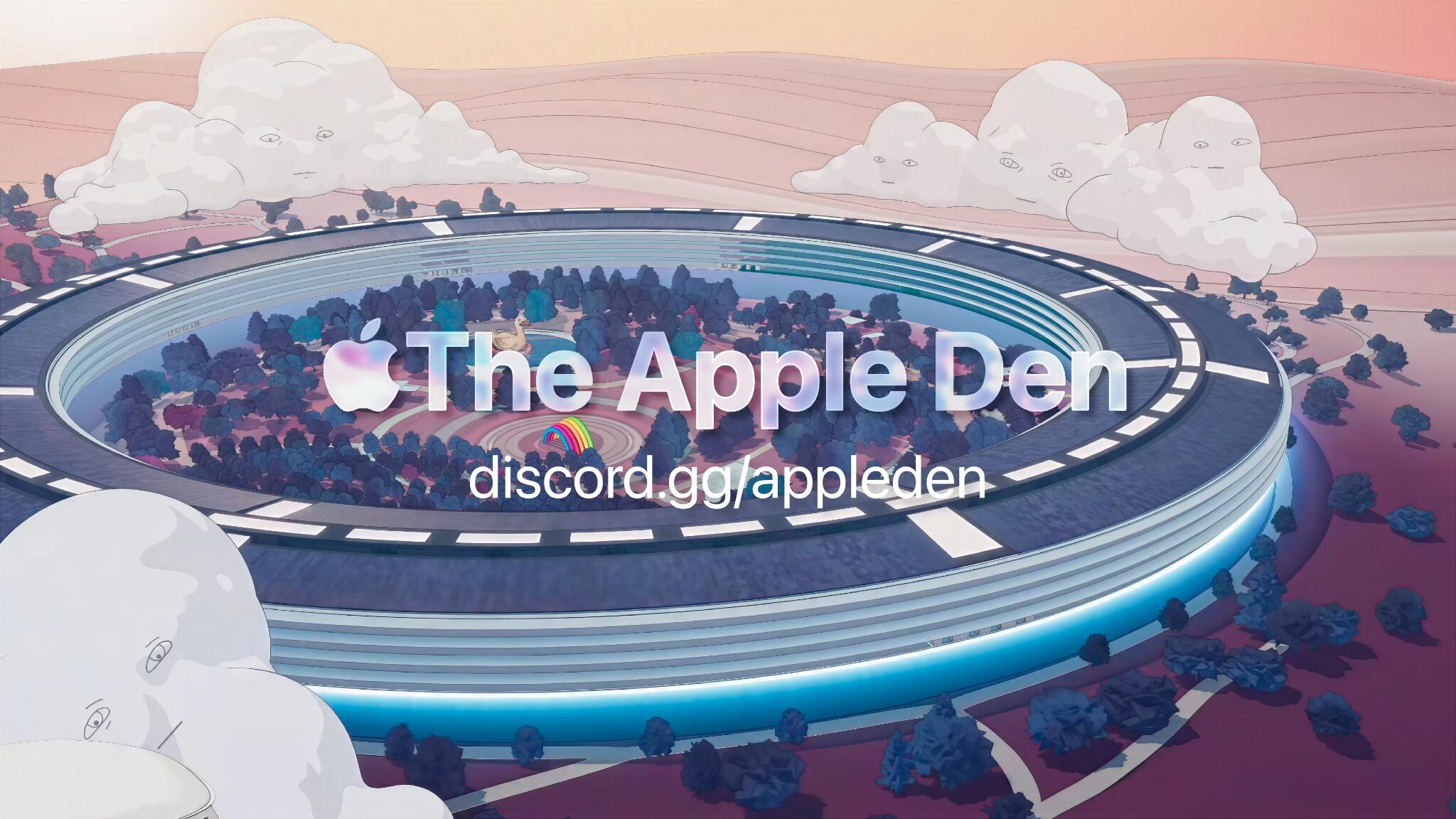 Discovery splash banner for The Apple Den Discord server