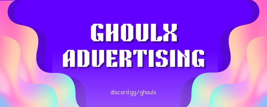 Discovery splash banner for GHOULx: Advertising & Growth Community Discord server