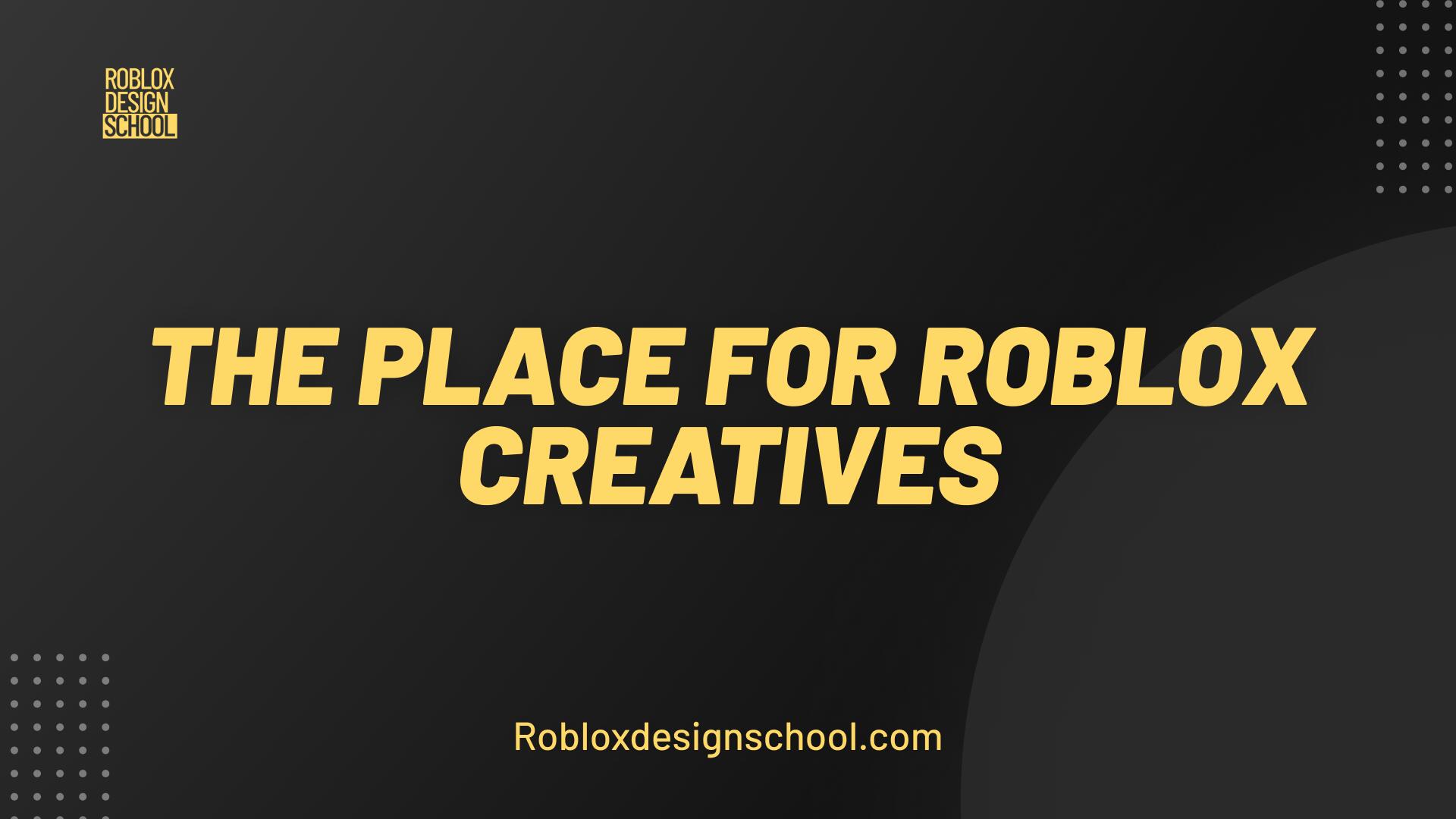 Discovery splash banner for Roblox Design School Discord server