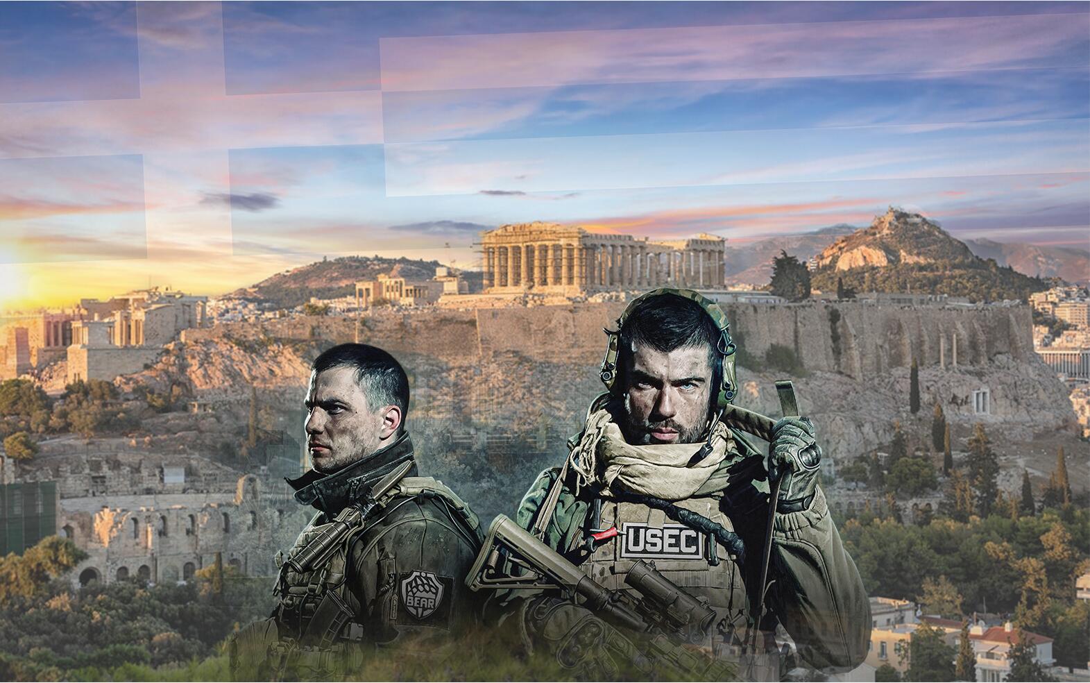 Discovery splash banner for Escape from Tarkov GR | Tarkov Arena Discord server