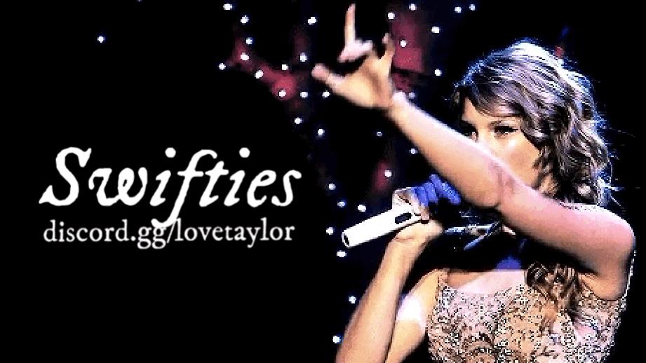Discovery splash banner for Swifties ♡ Discord server