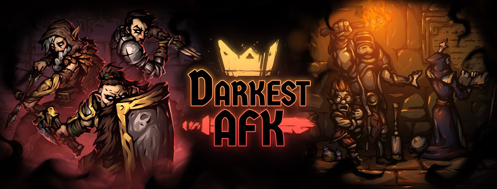 Discovery splash banner for Darkest AFK Discord server