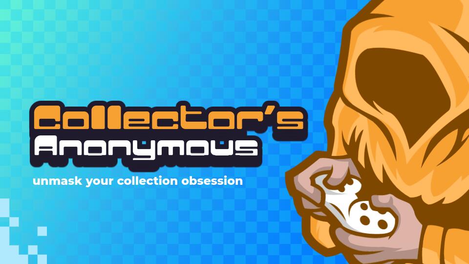 Discovery splash banner for Collector's Anonymous | Retro Game Collecting Discord server