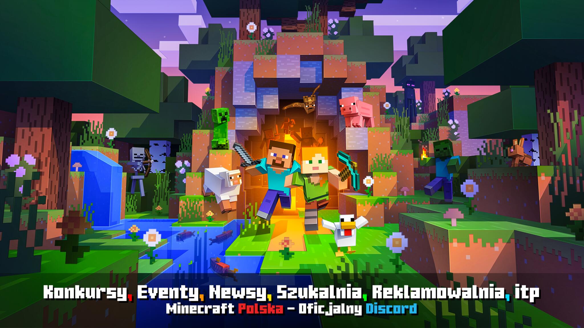 Discovery splash banner for MINECRAFT POLSKA Discord server