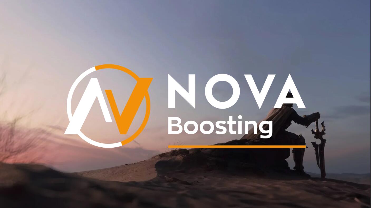 Discovery splash banner for Nova Boosting Community Discord server