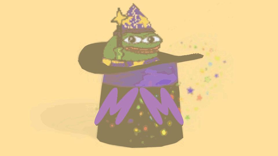 Discovery splash banner for Magic Memers Discord server