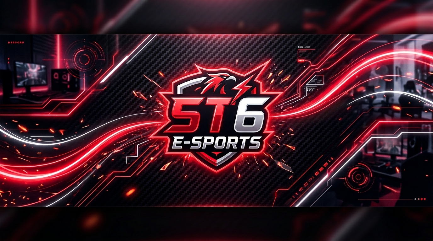 Discovery splash banner for ST6 E-SPORTS Discord server