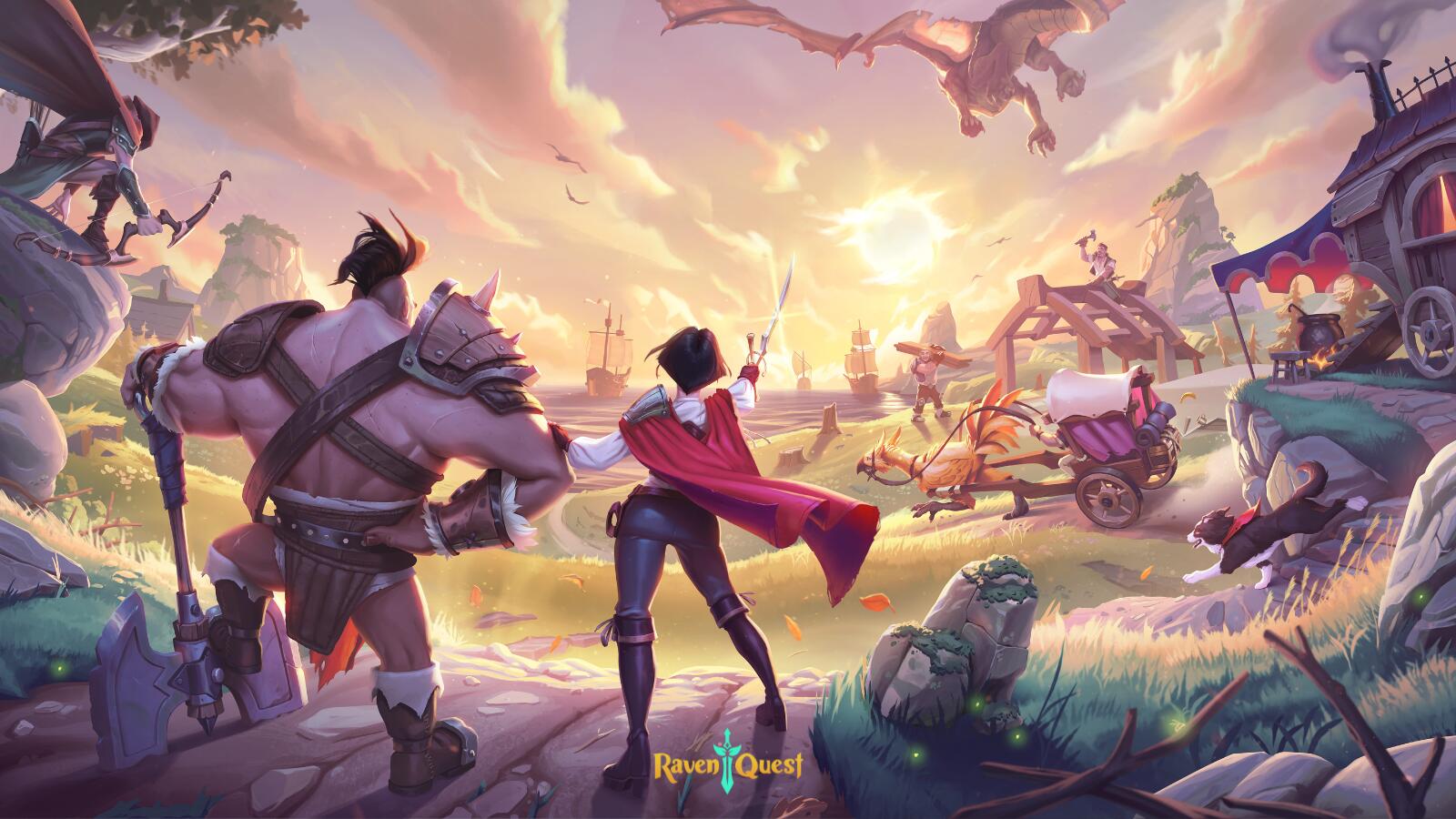 Discovery splash banner for RavenQuest Discord server