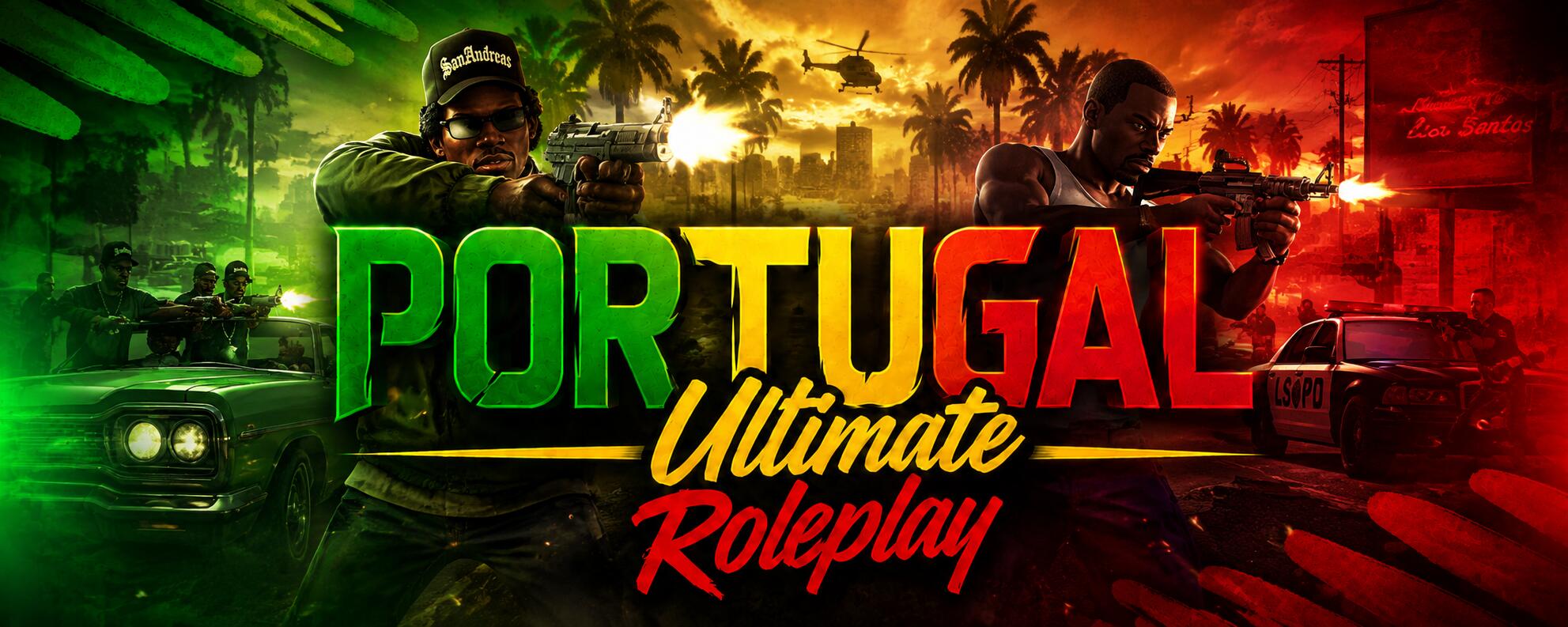 Discovery splash banner for 🚀 Portugal Ultimate Roleplay Discord server
