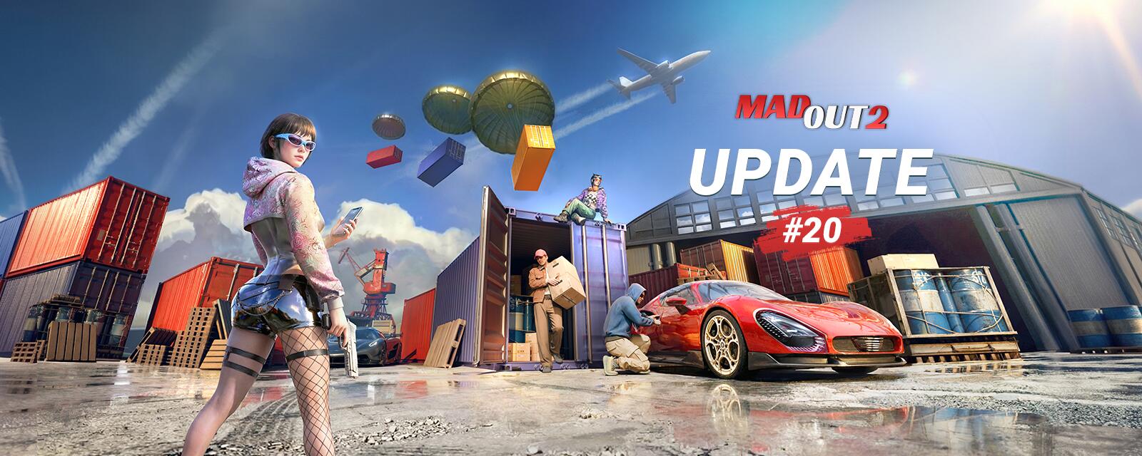 Discovery splash banner for MadOut 2 Discord server