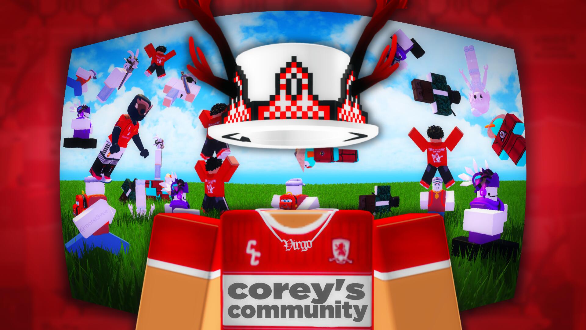 Discovery splash banner for Corey's Community Discord server