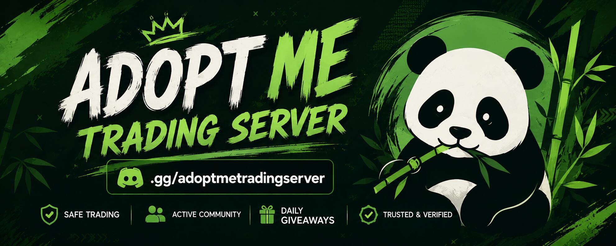 Discovery splash banner for Adopt Me Trading Server Discord server