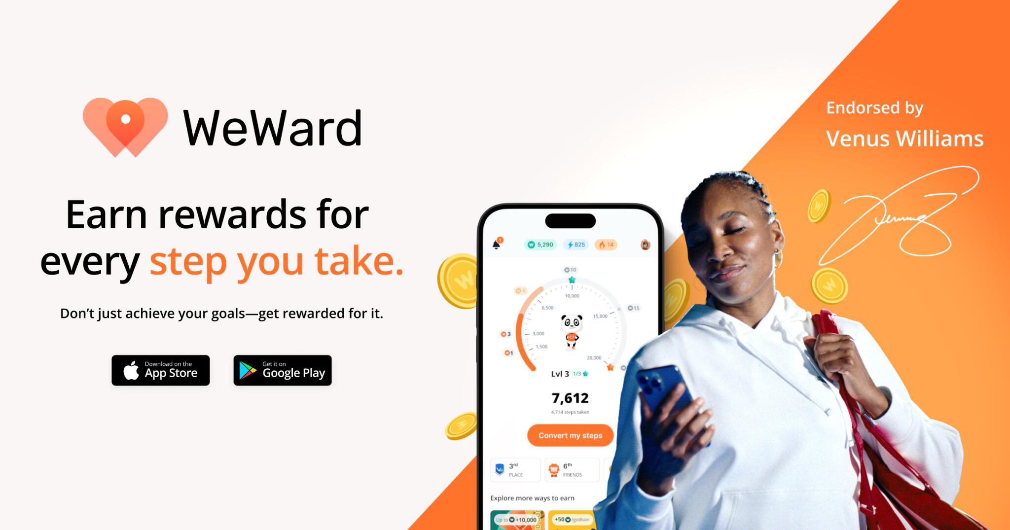 Discovery splash banner for WeWard 🧡 Discord server